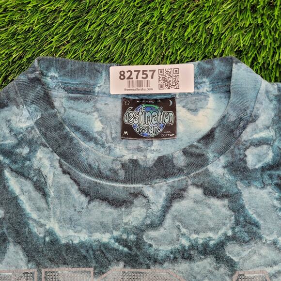 Vintage 90s Masters Diving Shirt Medium 20x27 Green USA - Picture 9 of 14